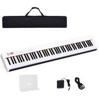 Portable 88 Keys Digital Piano Electronic Keyboard with Full-Size Weighted Keys