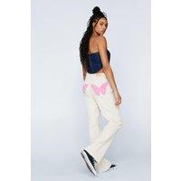 Corduroy High Waisted Flare Butterfly Pants