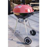 Garden Vida Memphis Freestanding Kettle BBQ Grill With Wheels Outdoor Barbecue Picnic Party