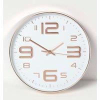 White & Copper Wall Clock