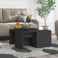 Coffee Tables 4 pcs Grey 33x33x33 cm Engineered Wood