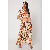 Petite Floral Printed Midaxi Dress