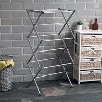 Home Vida 3 Tier Metal Clothes Airer Indoor Outdoor Dryer Rack Laundry 104 x 53 x 36 cm