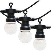 Festoon 10 Set Black Outdoor String Festoon Light