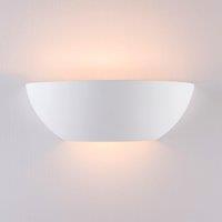 Ceramic Up and Down Wall Light Open Semi-Circle Shade