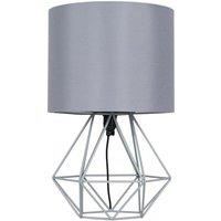 Angus Geometric Grey Table Lamp