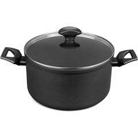 Stockpot in Aluminium with Dimpled Surface and Steel Base - 24cm / 5.7L