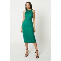 Debut London by Coast Cutout Side Satin Midi Dress