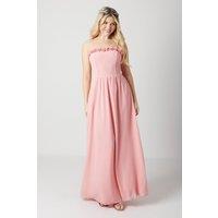 Debut London by Coast 3d Floral Trim Georgette Bridesmaids Dress