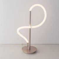 LED Table Lamp with on and off switch Flexible Adjustable Polycarbonate Light Matt Nickel