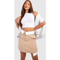 Tall Fold Over Waistband Mini Skirt