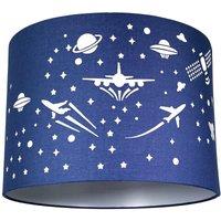 Stars and UFOs Decorated Children/Kids Soft Cotton Bedroom Lamp Shade