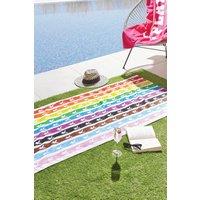 'Rainbow Bunny' Cotton Beach Towel