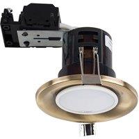 Downlight Fire Rated 4 Pack Gold Ceiling Downlight