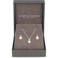 Sterling Silver 925 Freshwater Pearl Set - Gift Boxed