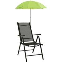 Camping Chair Parasols 2 pcs Green 105 cm