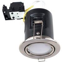 Downlight Fire Rated Brushed Chrome Ceiling Downlight