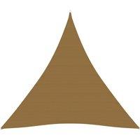 Sunshade Sail 160 g/m Taupe 4x4x4 m HDPE