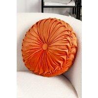 45cm Round Throw Pillow Velvet Home Decoration Pleated Round Pillow Cushion