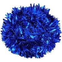 Blue Tinsel Christmas Decorations Tree 9cmx2m,1pk