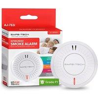 SAFE-TECH Interlinked Smoke Alarm, 10 Year Tamper-Proof Battery