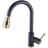 Commercial Retractable Kitchen Faucet with Pulldown Sprayer