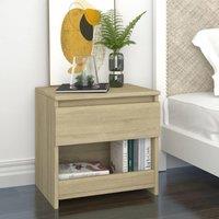 Bedside Cabinet Sonoma Oak 40x30x39 cm Engineered Wood