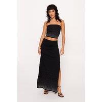 Diamante Detail Maxi Skirt