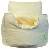 Cotton Twill Natural Bean Bag Arm Chair Toddler Size