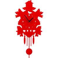 Maison by Premier Red Acrylic Pendulum Wall Clock