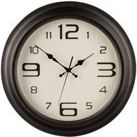 Interiors by Premier Matt Black Metal Wall Clock