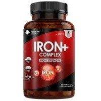 Iron Tablets Complex High Strength Complex + Vitamins C, B12 (6 Months Supply)