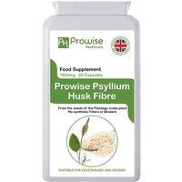 Psyllium Husks 1500mg x 90 Capsules - Natural Dietary Fibre for Colon Cleansing & Bowel Health - Suitable for Vegetarians & Vegans - Made In UK by Pro