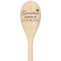 Grandma Queen Of Cooking Spoon Funny Wooden Spoon