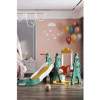 4-in-1 Kids Swing and Slide Set Toddler Climber and Slide Set Children's Play Climbing Slide Set wit