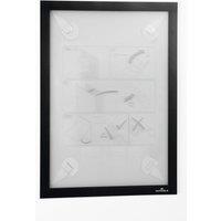 DURAFRAME Wallpaper Self Adhesive Magnetic Signage Frame - A4 Black