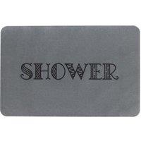 Shower Grey Stone Non Slip Bath Mat