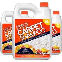 Carpet Cleaning Shampoo Odour Remover Citrus Fragrance 3 x 5L