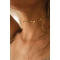 Dainty Gold 14K Disc Choker