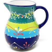 Classic Spanish Hand Painted Home Decor Small Pourer Jug 0.5L Blue/Green