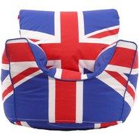 Cotton Uninon Jack Team GB Bean Bag Arm Chair Toddler Size