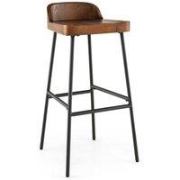 Vintage Industrial Bar Stools Tall Kitchen Stools Breakfast High Chair Low-Back