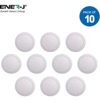 18W Recessed Round LED Mini Panel 220mm diameter 3000K (Pack of 4)