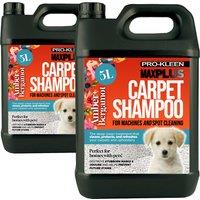 Carpet Cleaning Shampoo Odour Remover Amber & Bergamot Scent 2 x 5L