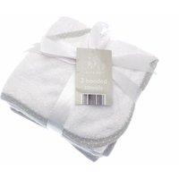 Elli & Raff 2 Pack 100% Cotton Hooded Baby Bath Towels Girl Boy Newborn Gift