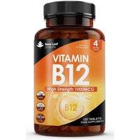 Vitamin B12 High Strength Tablets - 1000mcg Methylcobalamin Supplement 4 Month Supply