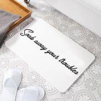 Soak Away Your Troubles Stone Non Slip Bath Mat