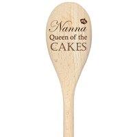 Nanna Queen Of The Cakes Spoon Funny Wooden Spoon