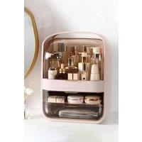 Makeup Organiser for Vanity, Clear Cosmetic Storage Organizer, Skin Care Lipstick Holder Organizer and Display Box with Lid