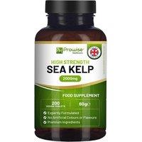 Sea Kelp 2000mg 200 Vegan Tablets - Natural Source of Iodine - Premium Ingredients - Proudly made in the UK by Prowise